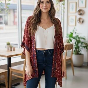 Arizona Floral Kimono Cardigan xl-xxl 41” ptp